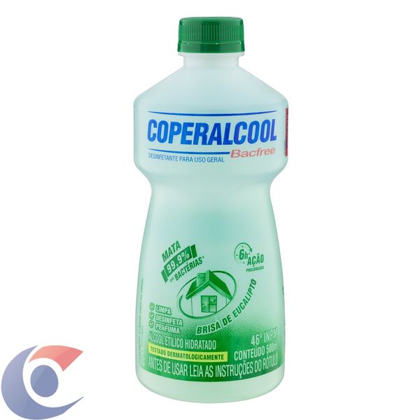 Álcool Coperalcool Eucalipto 46° Bacfree 500ml