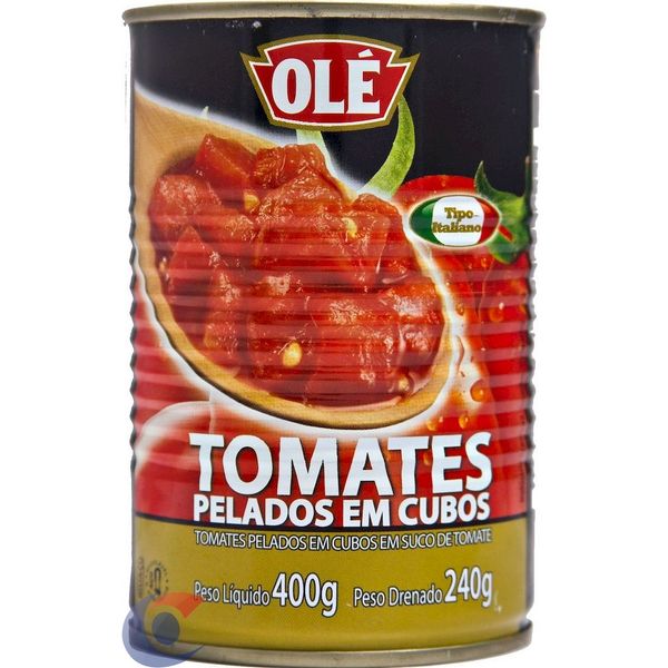 Tomate Pelado Olé Em Cubos Lata 240g