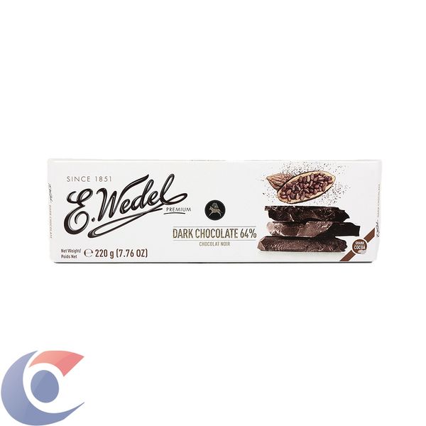 Chocolate Polonês E.Wedel Tablete Amargo 220g