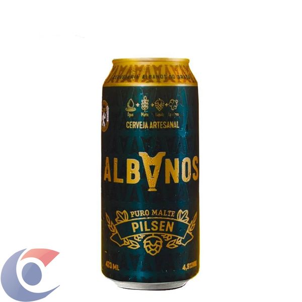 Cerveja Nacional Albanos Pilsen Lata 473ml