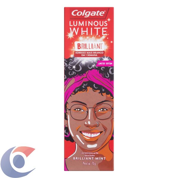 Creme Dental Para Clareamento Colgate Luminous White Brilliant Mint 70g