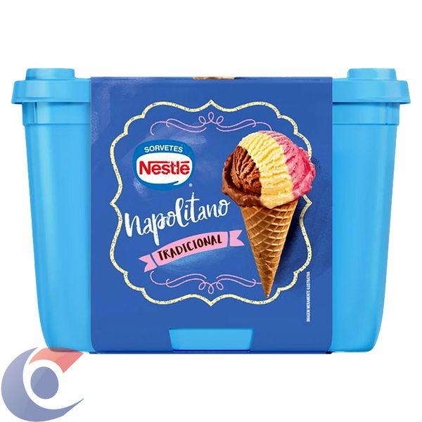 Sorvete Tradicional Napolitano Nestlé Pote 1,5l