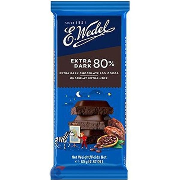 Chocolate Polonês E.Wedel Chocolate Amargo 80% 80g