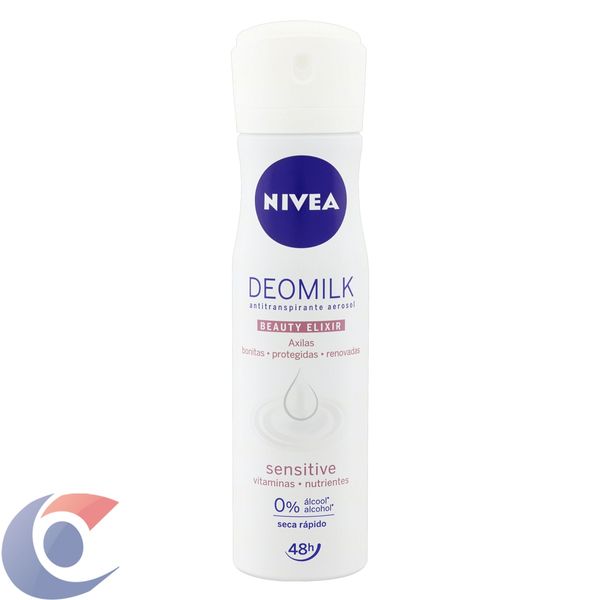 Desodorante Aero Nívea Milk Sensitive Feminino 150ml