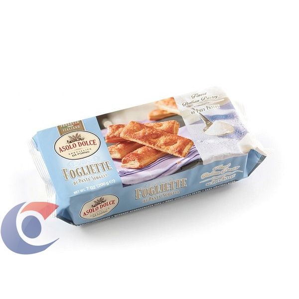 Biscoito Italiano Folhado Fogliette Asolo Dulce 125g