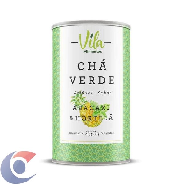Chá Verde Vila Ervas Sabor Abacaxi E Hortelã 250g