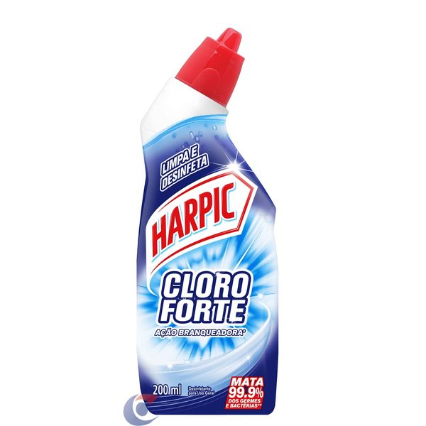 Desinfetante Sanitário Líquido Harpic Cloro Forte Desodorizador 200ml