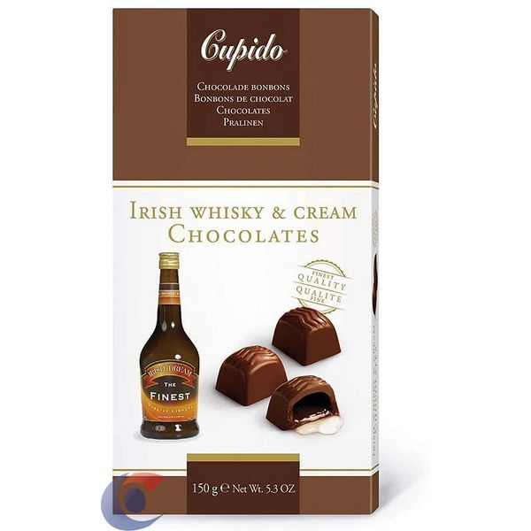 Bombom De Chocolate Cupido Com Irish Whisky & Cream 150g