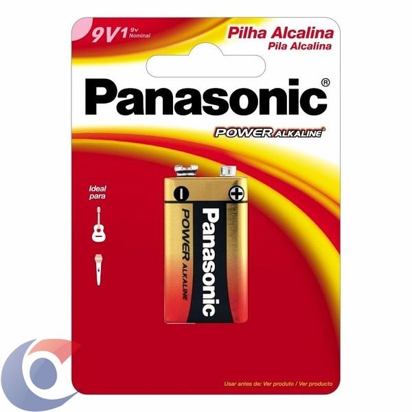 Bateria Alcalina Panasonic Power 9v
