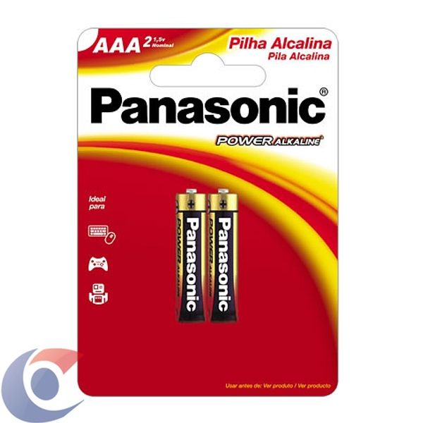 Pilha Alcalina Panasonic Aaa Palito 2 Unidades