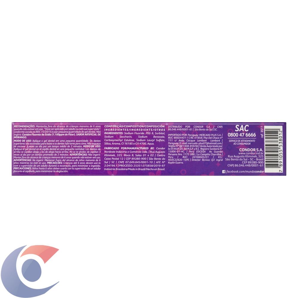 gel-dental-infantil-com-fl-or-morango-lilica-ripilica-condor-kids-caixa