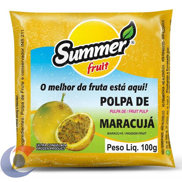 Polpa De Fruta Summer Fruit Maracujá 100g