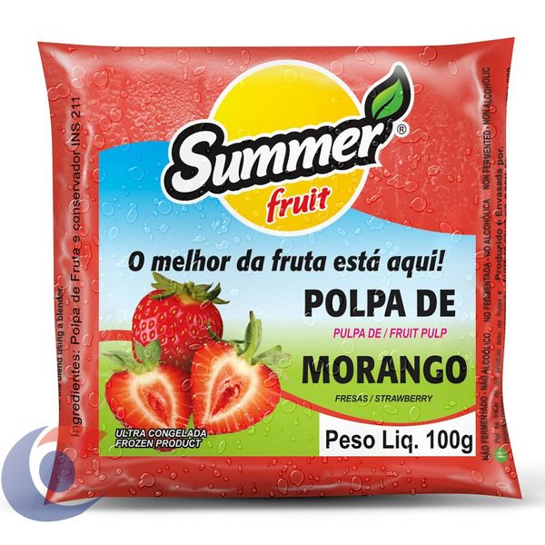 Polpa De Fruta Summer Fruit Morango 100g