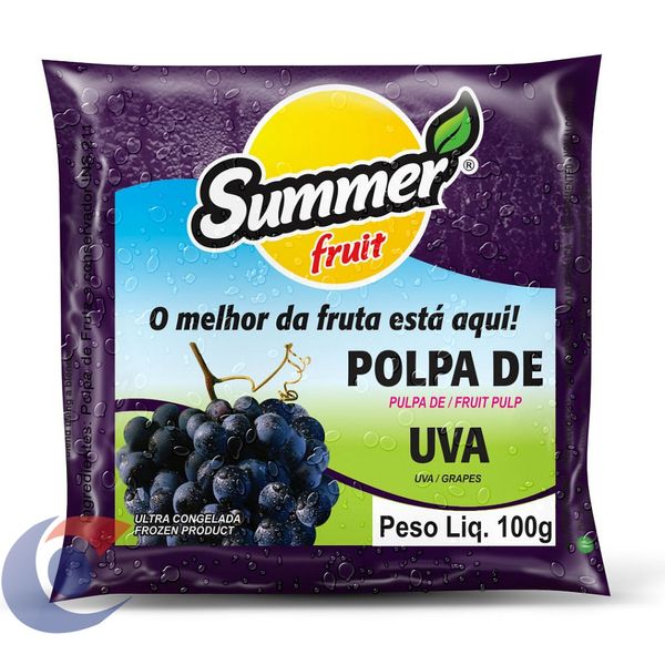Polpa De Fruta Summer Fruit Uva 100g