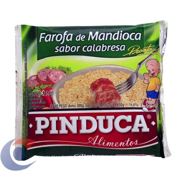Farofa De Mandioca Pinduca Calabresa 250g
