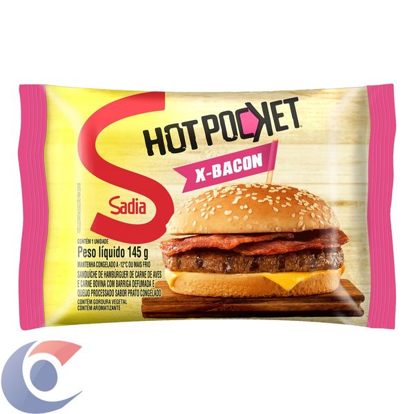Hambúrguer Sadia Hot Pocket X-Bacon 145g