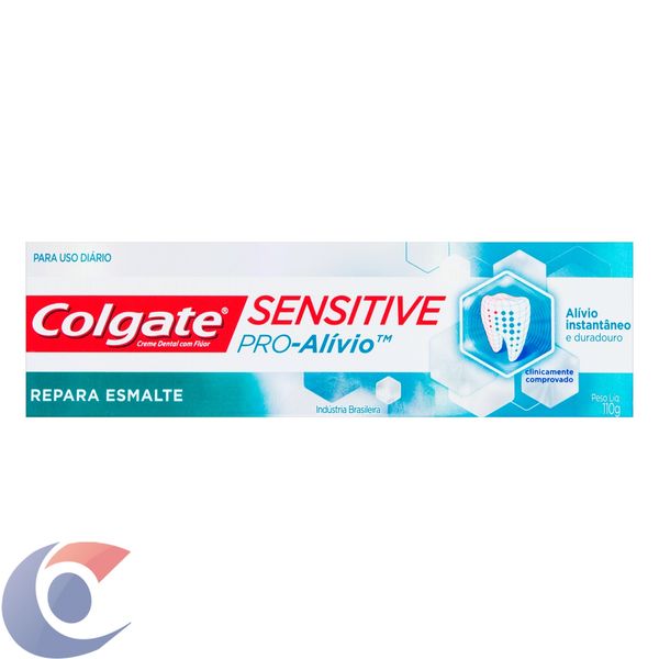Creme Dental Para Dentes Sensíveis Colgate Sensitive Pro-Alívio Repara Esmalte 110g