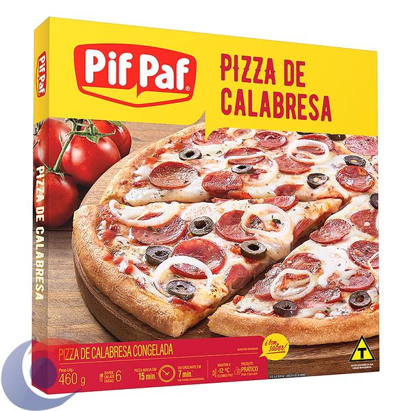 Pizza Pif Paf Calabresa 460g