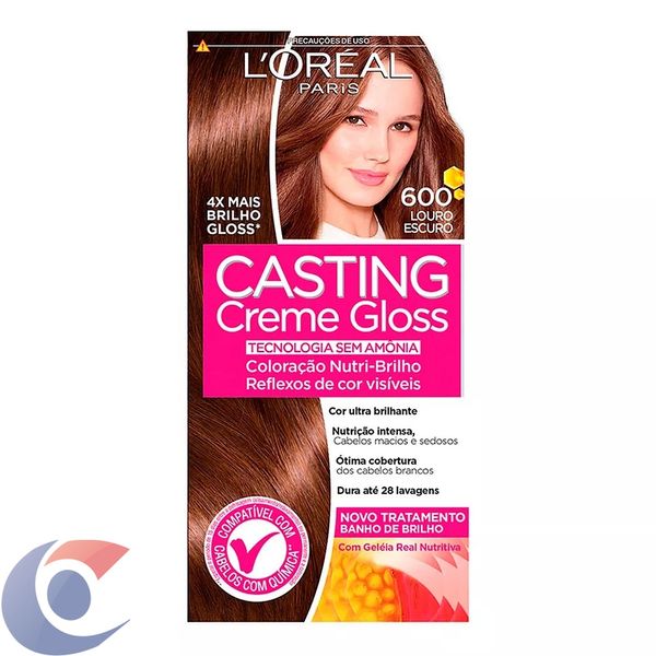 Tinta De Cabelo L'Oréal Casting Creme Gloss De Paris 600 Louro Escuro 246g