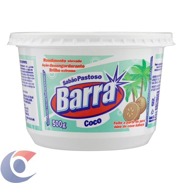 Sabão Pastoso Barra Coco 500g