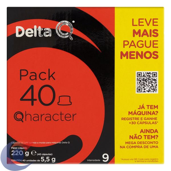 Pack Xl Café Delta Q Quaracter Intesidade 9, 220g