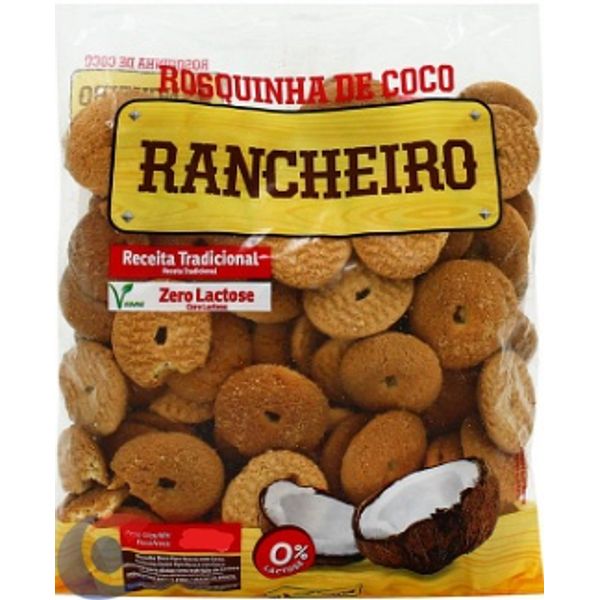 Rosquinha De Coco Rancheiro Sem Lactose 600g