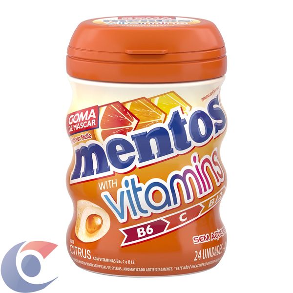 Goma De Mascar Mentos Vitamins 48g