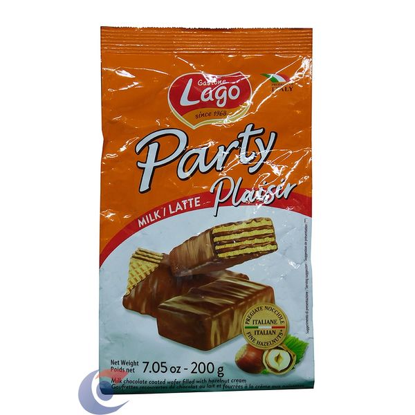 Biscoito Italiano Gastone Lago Party Plaisir Chocolate E Avelã 200g