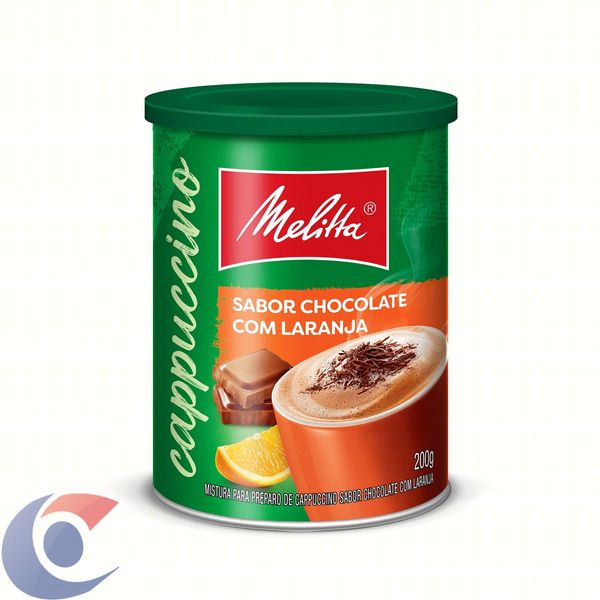 Cappuccino Melitta Solúvel Chocolate Com Laranja 200g