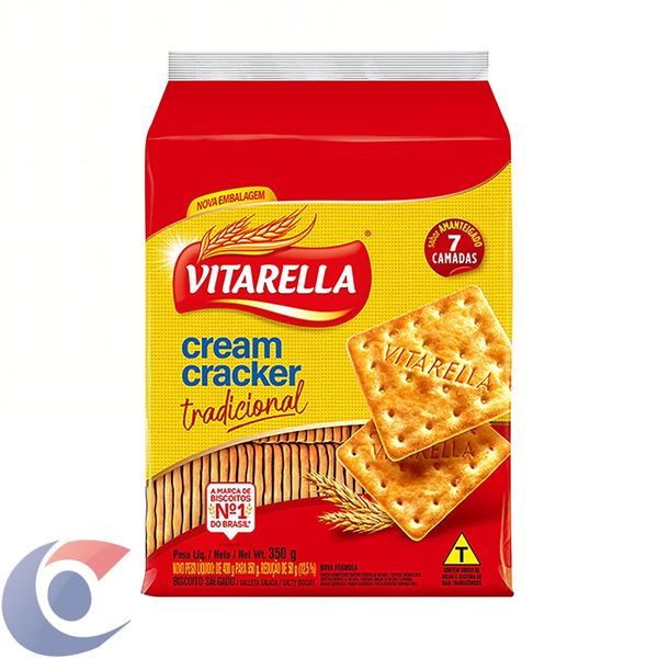 Biscoito Cream Cracker Vitarella Amanteigado 350g