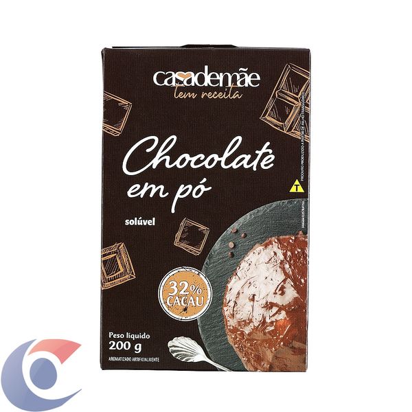 Chocolate Em Pó Cacau 32% Casa De Mãe 200g
