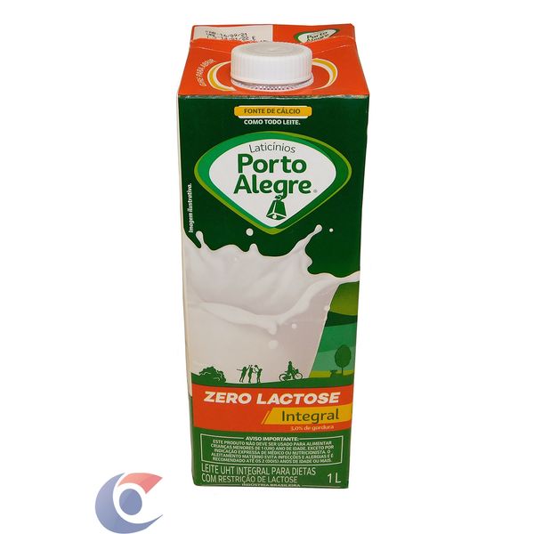 Leite Longa Vida Porto Alegre Integral Sem Lactose 1l