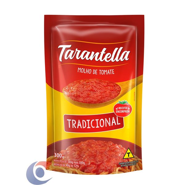 Molho De Tomate Tarantella Tradicional Sachê 300g
