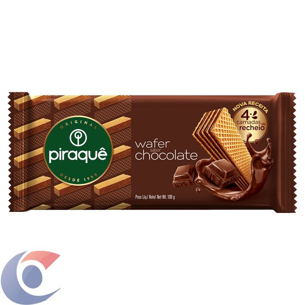 Biscoito Wafer Piraque Chocolate 100g