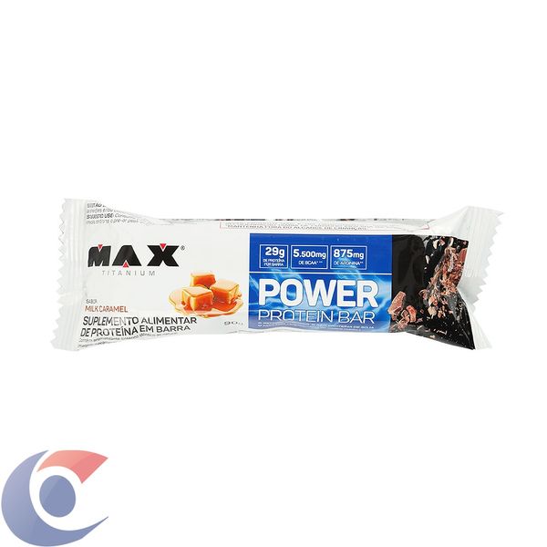 Barra De Proteína Max Titanium Power Milk Caramel 90g