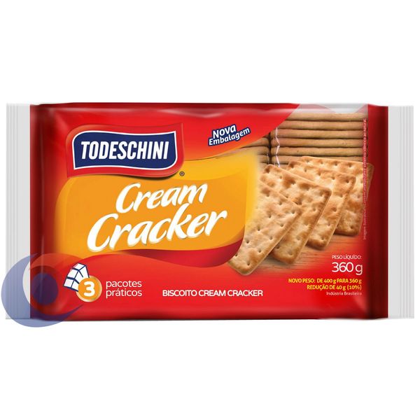 Biscoito Cream Cracker Todeschini 360g
