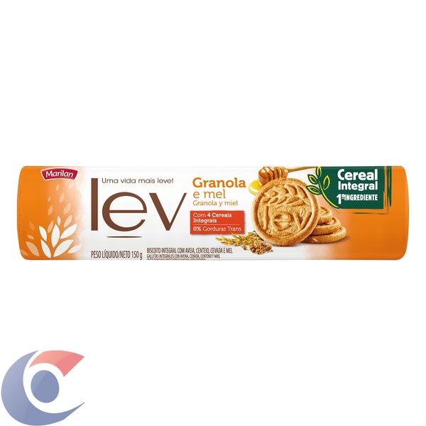 Biscoito Integral Lev Granola Com Mel 150g