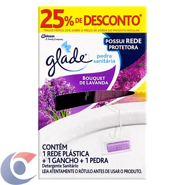 Desodorizador Sanitário Glade Pedra Lavanda Com 25% Desconto 25g