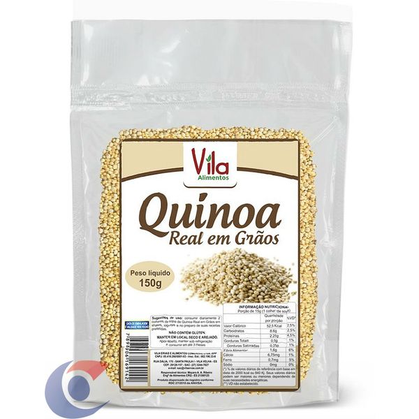 Quinoa Real Em Grãos Vila Ervas Orgânico 150g