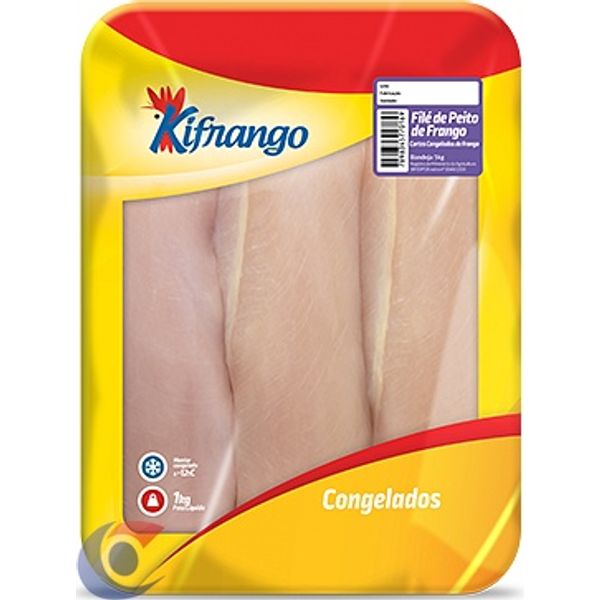 Filé Peito Frango Congelado Kifrango 1kg