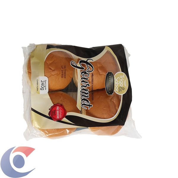 Pão Hamburguer Trigo&Sabor Goumert Premium 240g