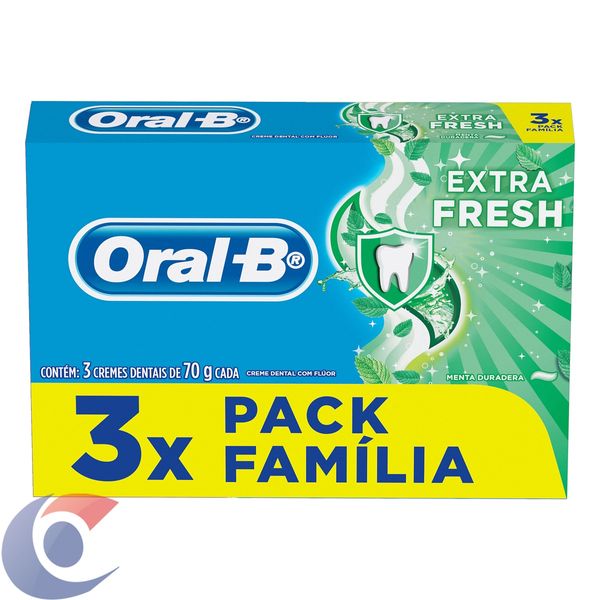 Creme Dental Oral-B Extra Fresh 3x70g