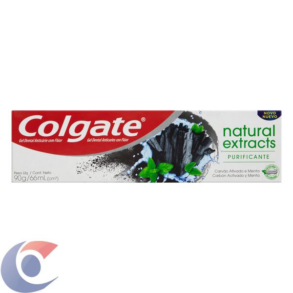 Creme Dental Colgate Natural Extracts Carvão Ativado E Menta 90g