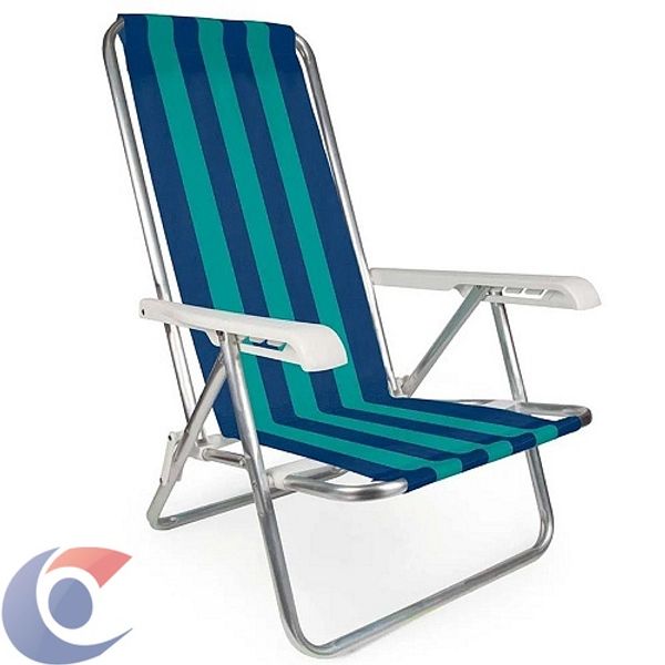 Cadeira Para Praia Mor Reclinável 4 Posições