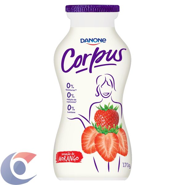 Iogurte Líquido Zero Lactose Corpus Morango 170g