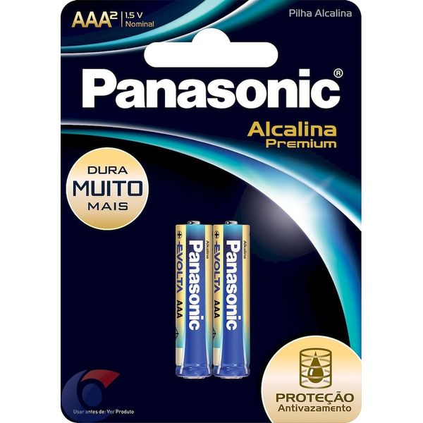 Pilha Alcalina Premium Panasonic Palito AAA 2 Unid Pilha Alcalina Premium Panasonic Palito 2 Unid