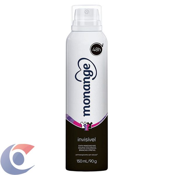 Desodorante Aerosol Monange Antitranspirante Invisível 150ml