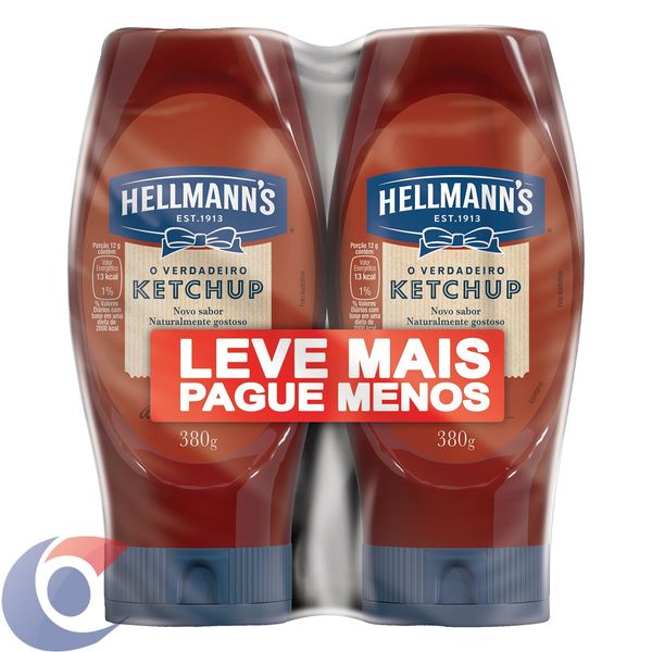 Ketchup Hellmans Squeeze Com 2 Leve Mais E Pague Menos 380g