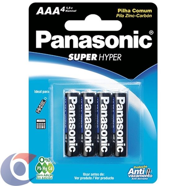 Pilha Panasonic Palito Com AAA 4 Unidades Pilha Panasonic Palito Com 4 Unidades