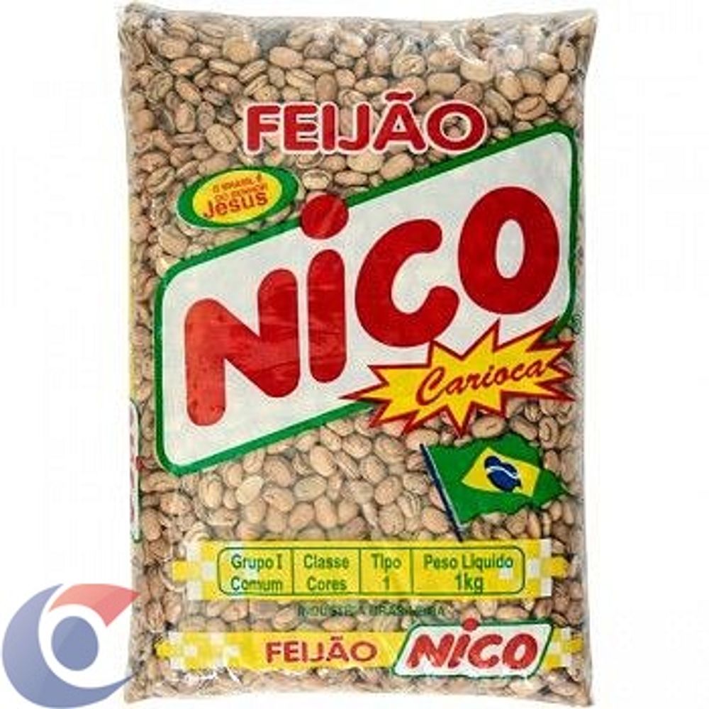 Feijão Carioca Nico 1kg - Carone